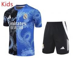 2025-2026 Special Edition Real Madrid Blue Kids/Youth Soccer Uniform-418