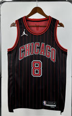 2025 Flyer Version Chicago Bulls Black&Red #8 NBA Jersey-311