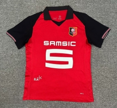 (S-4XL) 25-26 Stade Rennais Home Red Thailand Soccer Jersey AAA-512