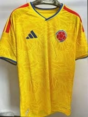 2025-26 Colombia Home Yellow Thailand Soccer jersey