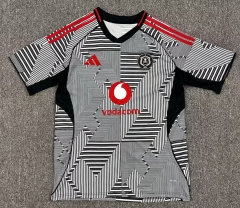 (S-4XL)2025-26 Orlando Pirates Away Gray&White Thailand Soccer Jersey AAA-512