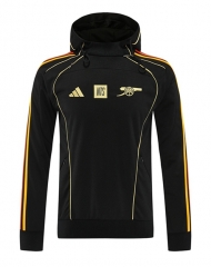 2025-26 Arsenal Black Thailand Tracksuit With Hat-LH