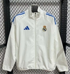 25-26 Real Madrid White Thailand Trench Coat-9812