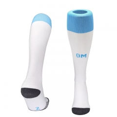 25-26 Olympique de Marseille Home White  Soccer Socks-4539