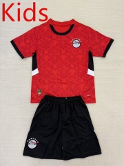 2025-26 Egypt Home Red Youth/Kids Soccer Uniform-AY