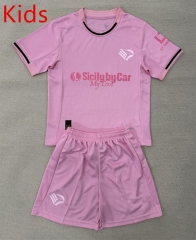2025-26 Palermo Home Pink Kids/Youth Soccer Uniform-AY