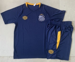 2025-2026 Santos FC Up Cyan-Blue Thailand Soccer short Tracksuit-815