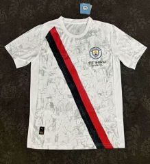 (S-4XL) 2025-26 Manchester City  Away White  Thailand Soccer Jersey AAA-3348