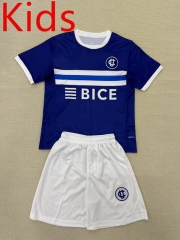 2025-26 CD Universidad Católica Away Blue Kids/Youth Soccer Uniform-AY