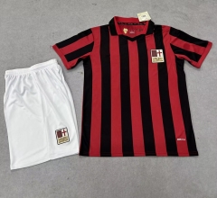 125th Anniversary Edition  AC Milan Home Red&Black Soccer Uniform-718