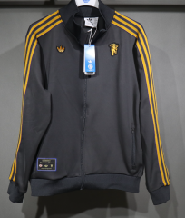 2025-2026 Manchester United Black Thailand Soccer jacket -4563