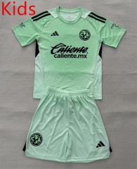 2025-2026 Club America Goalkeeper Green Kids/Youth Soccer Uniform-912