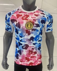 2025-26 Adidas A Bathing Ape Joint version Red&Blue Thailand Soccer Jersey-416