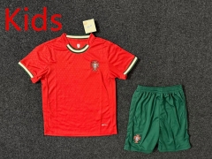 2025-26 Portugal Home Red Soccer Uniform-GB