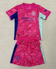 2025-26 Manchester City Goalkeeper Purple Soccer Uniform-AY