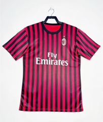 Retro Version 19-20 AC Milan Home Red&Black Thailand Soccer Jersey AAA-811