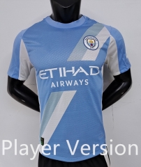 Player Version 2025-26 Club World Cup Manchester City Home Blue Thailand Soccer Jersey AAA-9926