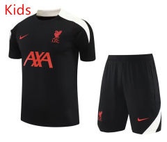 2025-26 Liverpool Black Kids/Youth Soccer Uniform-418