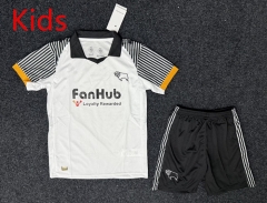 25-26 Derby County Home White Kids/Youth Soccer Uniform-5526