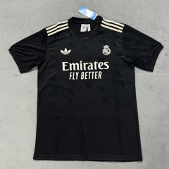 (S-4XL)Special Edition 25-26 Real Madrid Black Thailand Soccer Jersey-4506