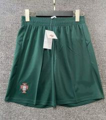 2025-26 Portugal Home Green Thailand Soccer Shorts