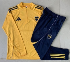 2025-26 Boca Juniors Yellow Thailand Soccer Tracksuit Uniform-815