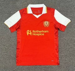 (S-4XL) 25-26 Rotherham United F.C. Home Red Thailand Soccer Jersey AAA-512