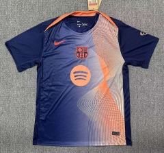 25-26 Barcelona Blue Thailand Soccer Training Jersey AAA--9070