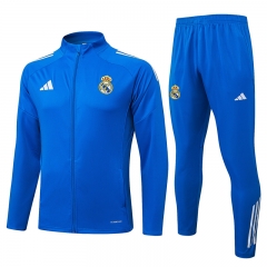 2025-2026 Real Madrid Lake Blue Thailand Soccer Jacket Uniform-815