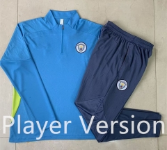 Player version 2025-26 Manchester City Blue  Thailand Soccer Tracksuit Uniform-815