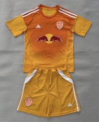 2025-26 Leeds United Goalkeeper Orange Thailand Soccer Uniform-AY