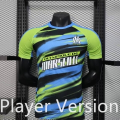 Player Version 2025-26 Olympique de Marseille Blue&Green Thailand Sccer Jersey AAA-888