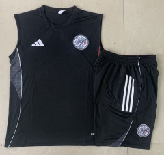 2025-2026 Ajax Black Vest Soccer Tracksuit Uniform-815