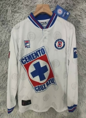 Retro Version 98-99 Cruz Azul Fútbol Club Away White Thailand Soccer LS Jersey AAA-9755