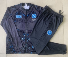 25-26 Napoli Dark Gray Inkjet Thailand Soccer Jacket Uniform-815