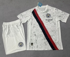 2025-26 Manchester City Away White  Soccer Uniform-718