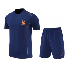 2025-26 Olympique de Marseille Royal Blue Thailand Soccer Uniform-4627