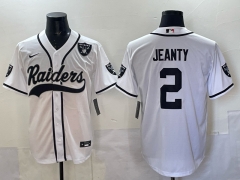 NFL  3rd Generation Joint Edition Las Vegas Raiders White#2 Jersey(Logo 4)-0840