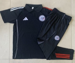 2025-26 Ajax Black Thailand Polo Uniform-815