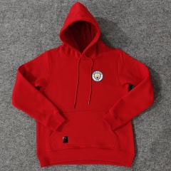 2024-25 Manchester City Red Thailand Tracksuit Top With Hat-LH