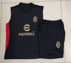 2024-25 AC Milan Black Thailand Short-sleeved Tracksuit-815