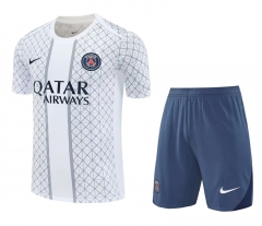 25-26 Paris SG White Thailand Training Soccer Uniform-418