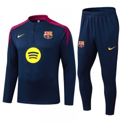 2025-2026 Barcelona Royal Blue Thailand Soccer Tracksuit-411
