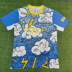 2025-26 Special Version Manchester City Blue&White Thailand Soccer Jersey AAA-416