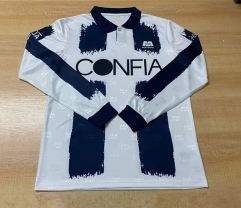 Retro Version 95-96 Monterrey Home Blue&White LS Thailand Soccer Jersey AAA-6895