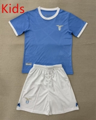 2025-26 Lazio Home Light Blue Kids/Youth Soccer Uniform-AY