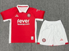 2025-26 Bristol City  Home Red Kids/Youth Soccer Uniform