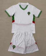 2025-26  Morocco Away White  Soccer Uniform-AY
