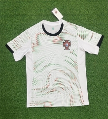 (S-4XL) 2025-26  Portugal Away White Thailand Soccer Jersey AAA-403