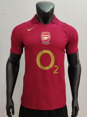Retro Version 05-06 Arsenal Home Red Thailand Soccer Jersey AAA-3685